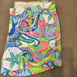 Lilly Pulitzer Callahan Geometric Paisley Mod Shorts - Size 4